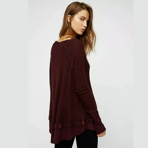 FREE PEOPLE We The Free Laguna Slouchy Thermal Top - Picture 2 of 8